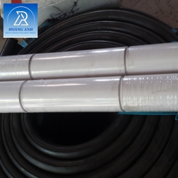 TRỤC CAO SU TRẮNG RÃNH LY 10 DẪN HƯỚNG BĂNG TẢI