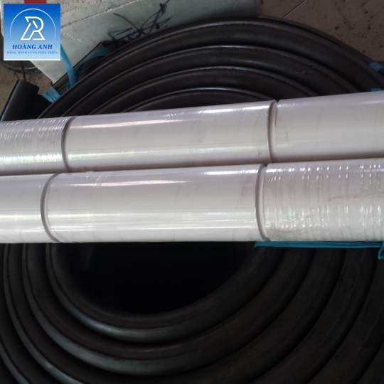 TRỤC CAO SU TRẮNG RÃNH LY 10 DẪN HƯỚNG BĂNG TẢI