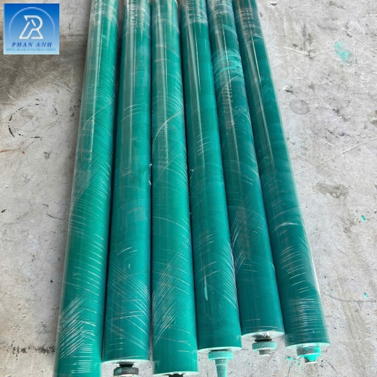 TRỤC CAO SU MÀU XANH NGỌC LOẠI DÀI